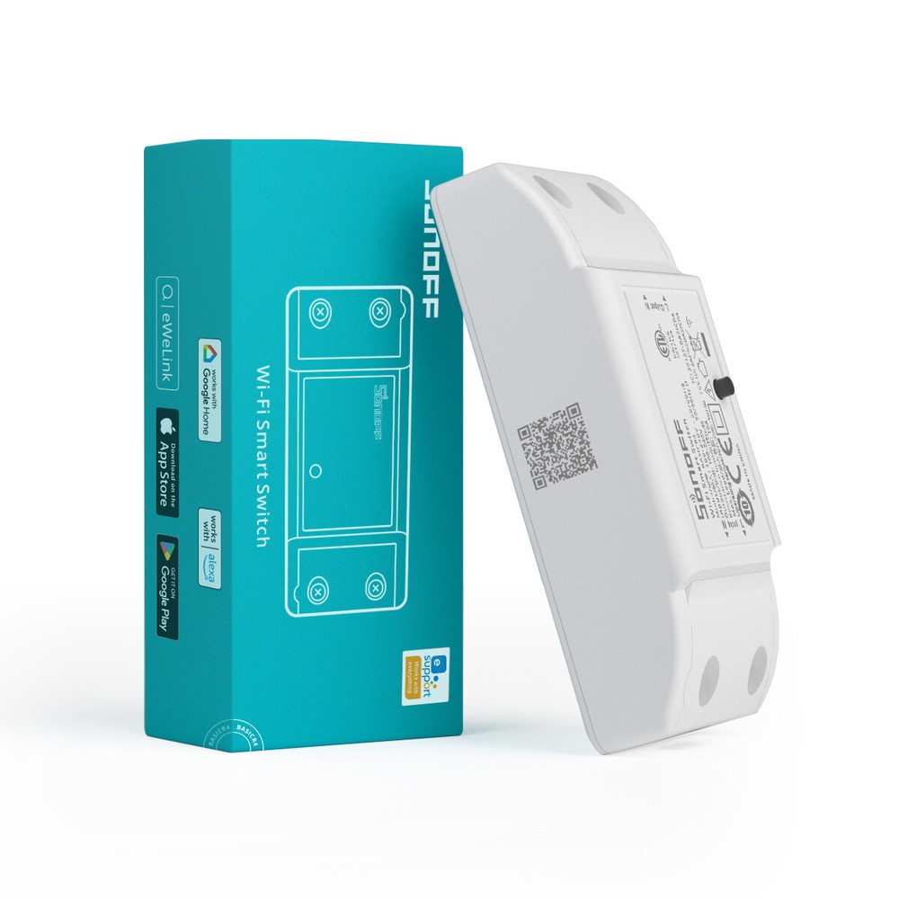 3Packs SONOFF Basic R4 WiFi Smart Light Switch 10A DIY Module 2400W App Control