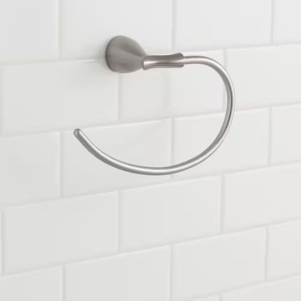 Edgewood Towel Ring in Brushed Nickel