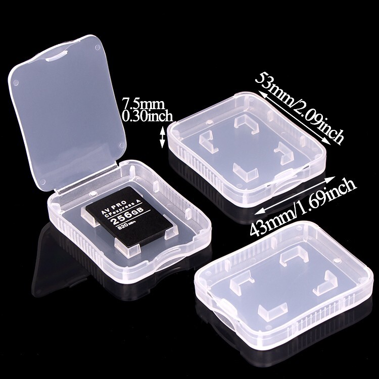 5pcs Plastic Memory Card Case CFexpress Type-A Card Reader Case Protective Box