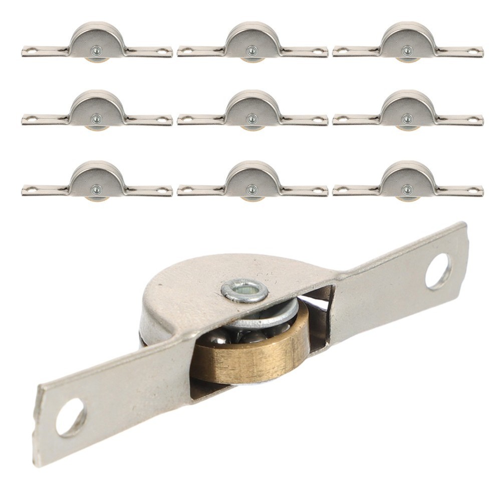 10 Pcs Sliding Door Roller Replacement Rollers Cabinets Doors Pulleys Wheels