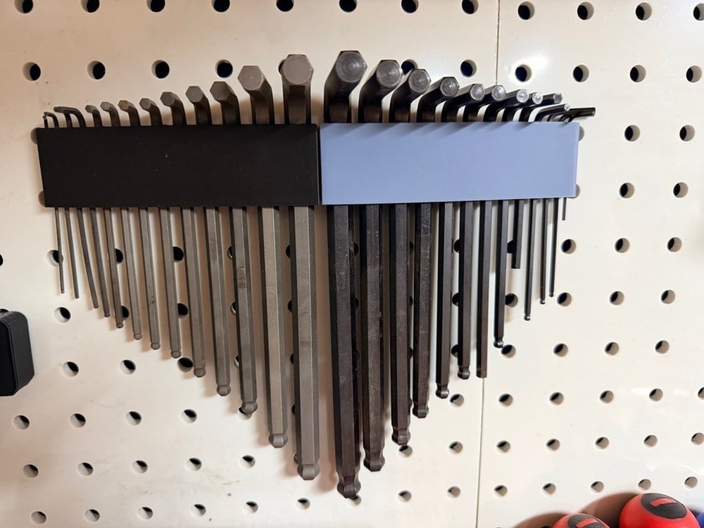 Hex Key Pegboard Holders - Tool Organization Storage for Workshop Garage - Metri