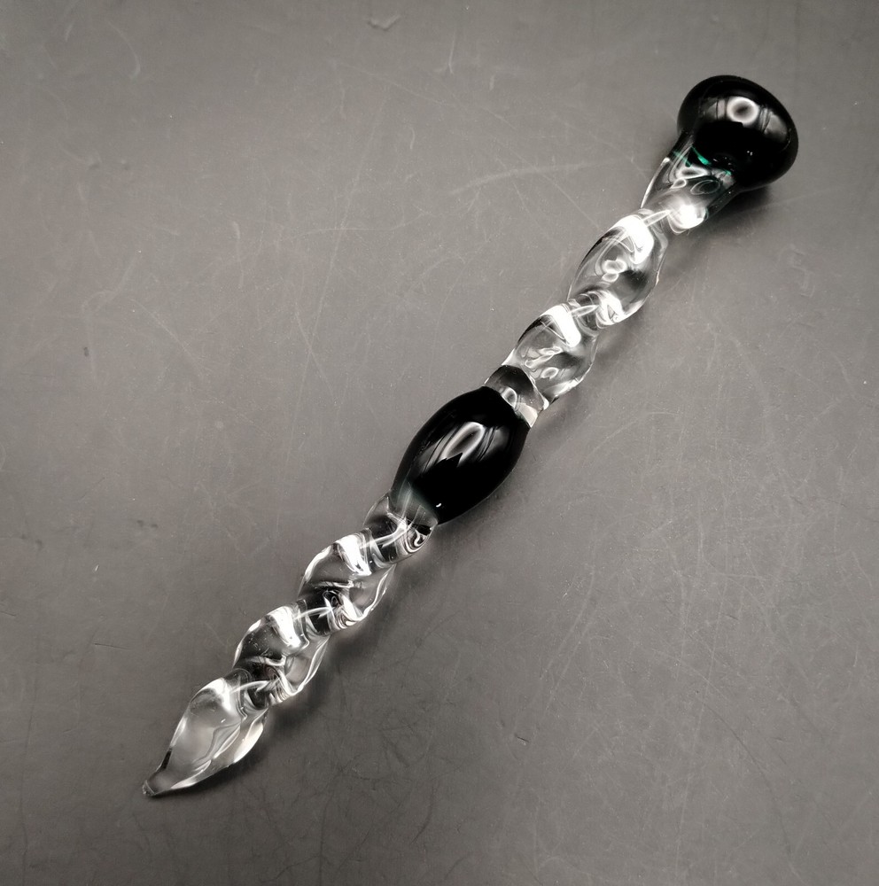 Ornate Glass Pipe Tamper Tool (Handblown)