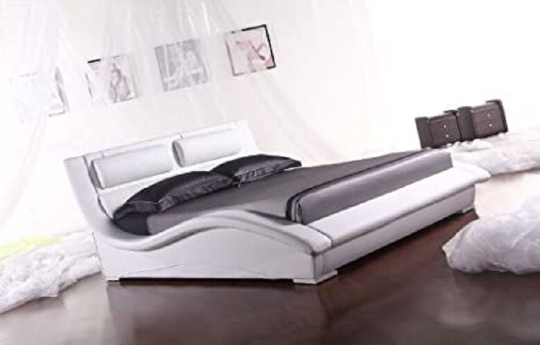 Napoli Modern Bed Queen ( White)
