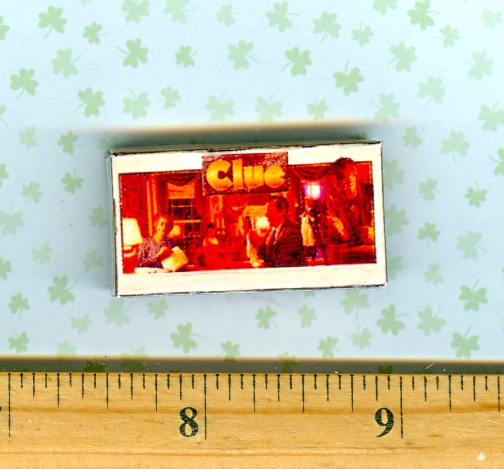 Dollhouse Miniature Size Board Game CLUE Box