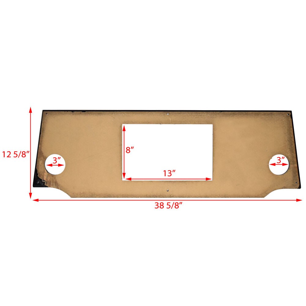 Regal Boat Blank Dash Panel 424616 | Glossy Black Acrylic