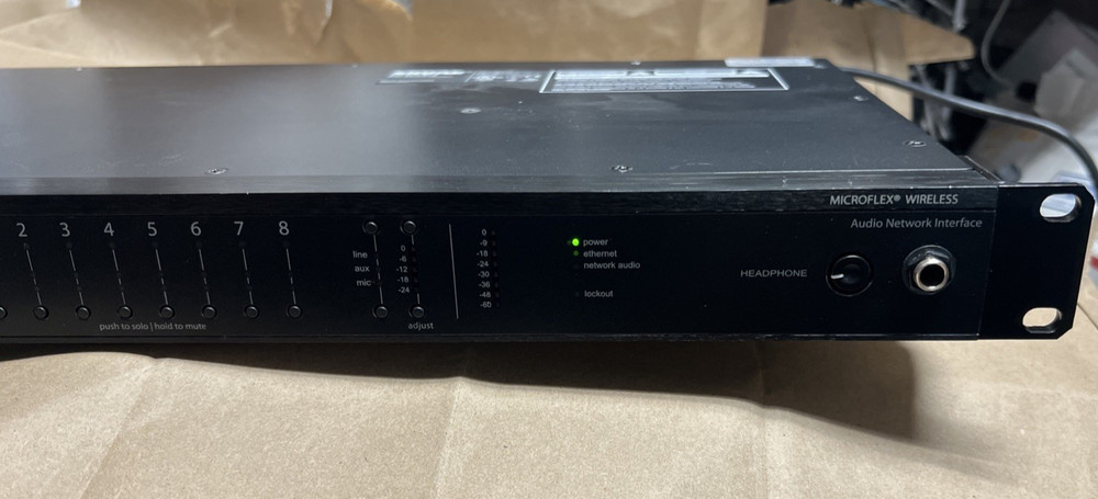 SHURE MXWANI8 MICROFLEX WIRELESS 8-CHANNEL AUDIO NETWORK INTERFACE