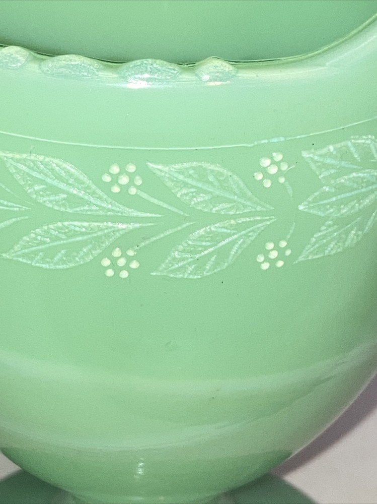 McKee 4 inch green creamer