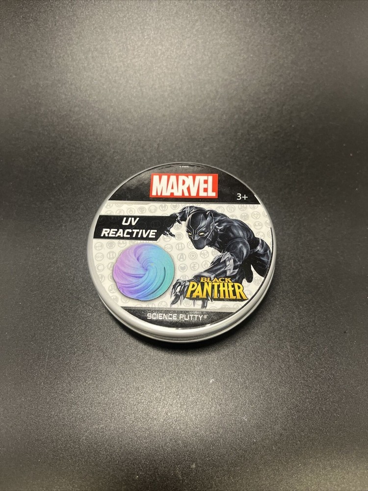 Marvel Heros UV Reactive Black Panther Science Putty