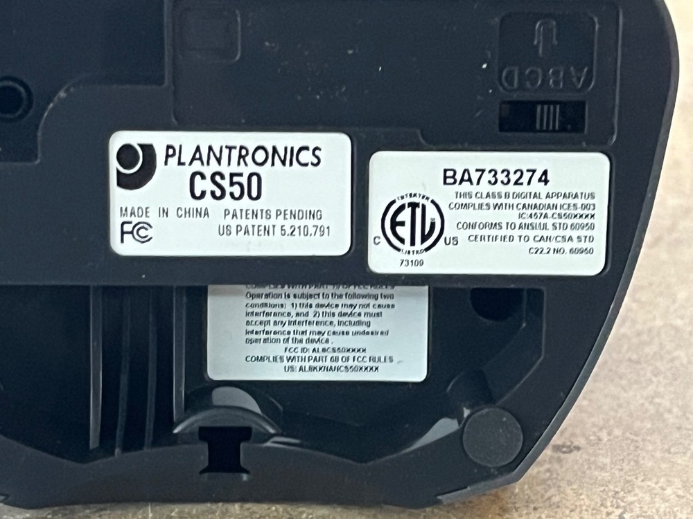 Plantronics CS50 Wireless Headset System