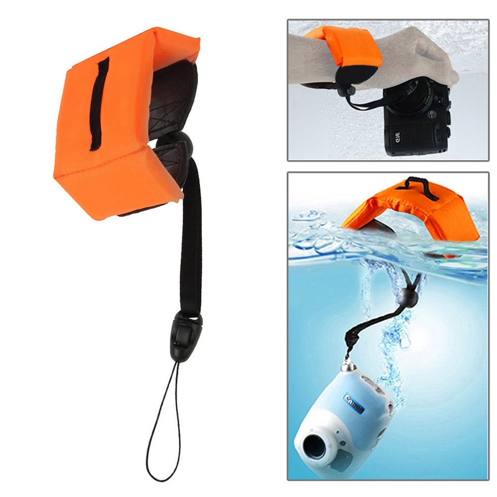 Camera Floating Wrist Strap Adjustable Wristband for Camera (Orange)