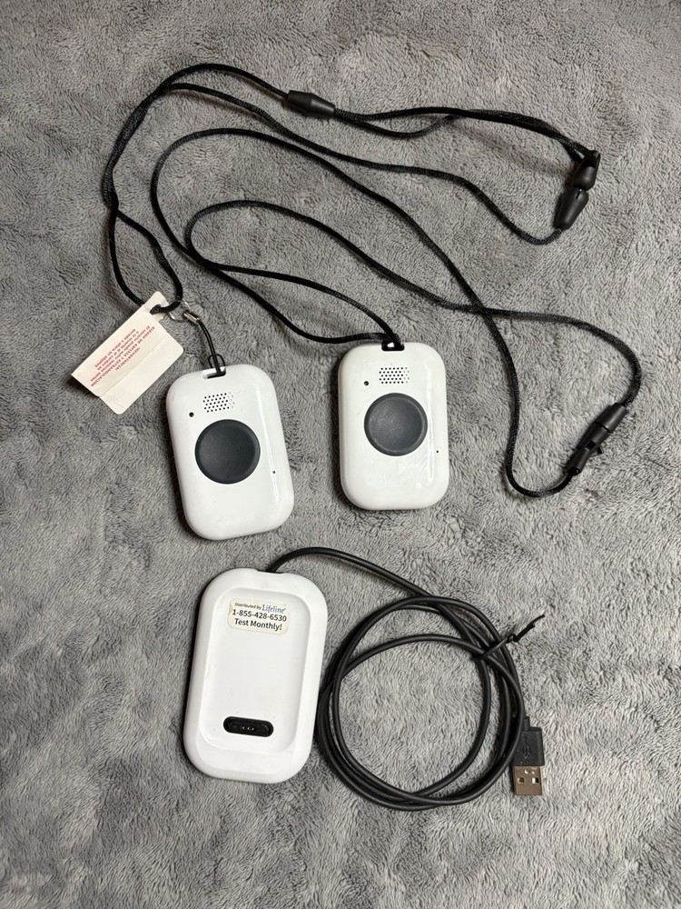 Lifeline Monitored Alert System Wireless Panic Button Pendants Base Station