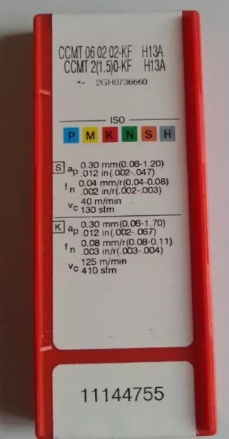 10 PCS  ORIGINAL  INSERTS              CCMT060202-KF H13A