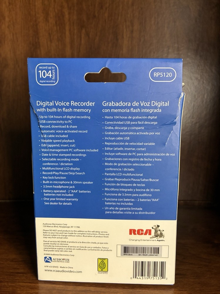 RCA Digital Voice Recorder