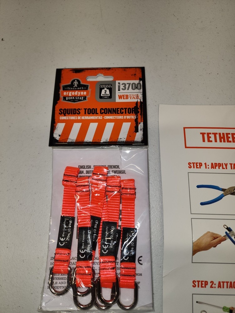 Ergodyne Tether Kit- Squids 3180 Tool Tethering Kit - 2lbs