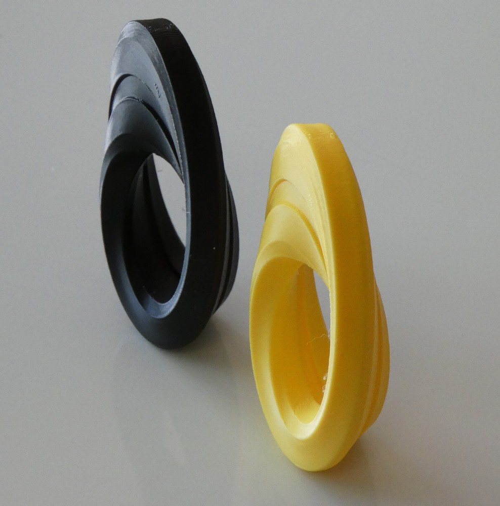 Mobius Strip One Surface Band 3D Model Science Math Sculpture Gift