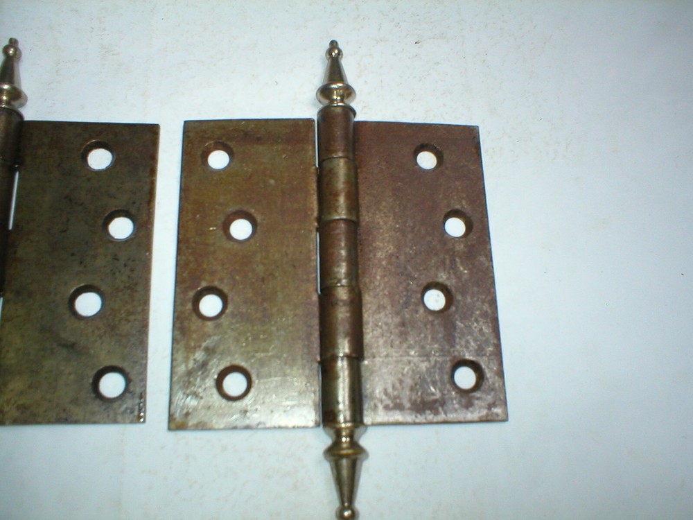 Antique Large Steeple Hinge Pair