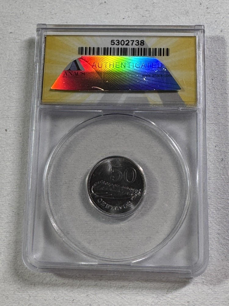 1982 Mozambique 50 Centavos Graded MS 66 by ANACS