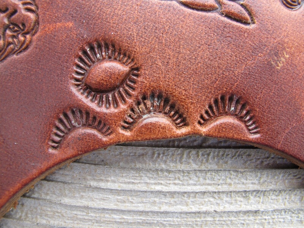 Vintage Basic Tool USA Full Handle Border Stamp Leather Tool Number 4