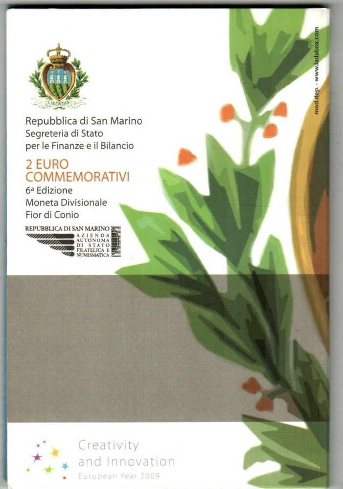 San Marino 2 Euro 2009 Creativity & Innovation