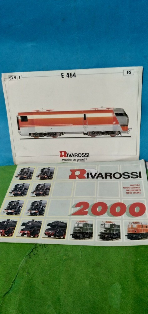 RIVAROSSI E 454 FS POSTER with TECHNICAL DATA and CATALOG 2000 NOVELTY