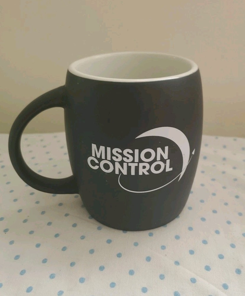 MISSION CONTROL BLACK MUG