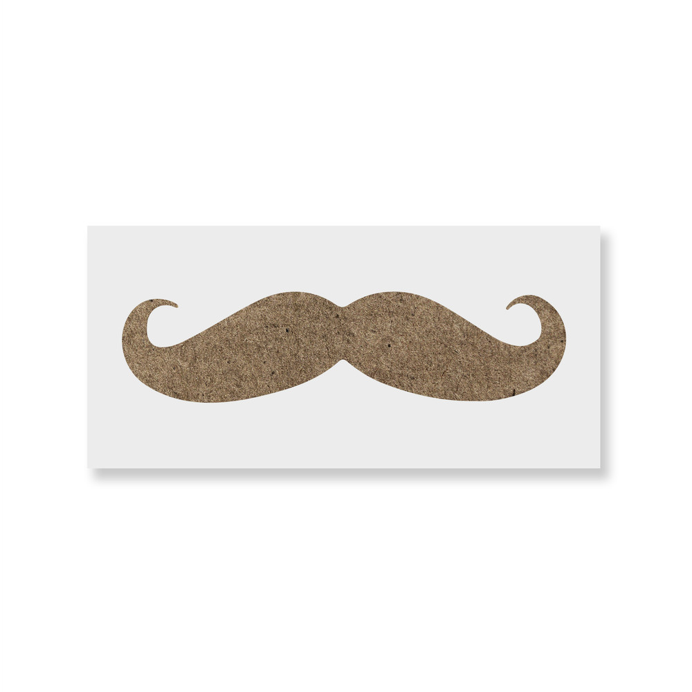 Mustache Stencil - Durable & Reusable Mylar Stencils