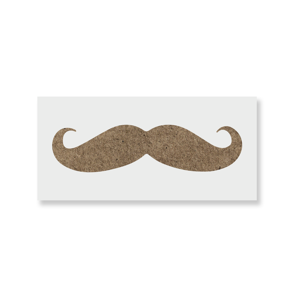 Mustache Stencil - Durable & Reusable Mylar Stencils