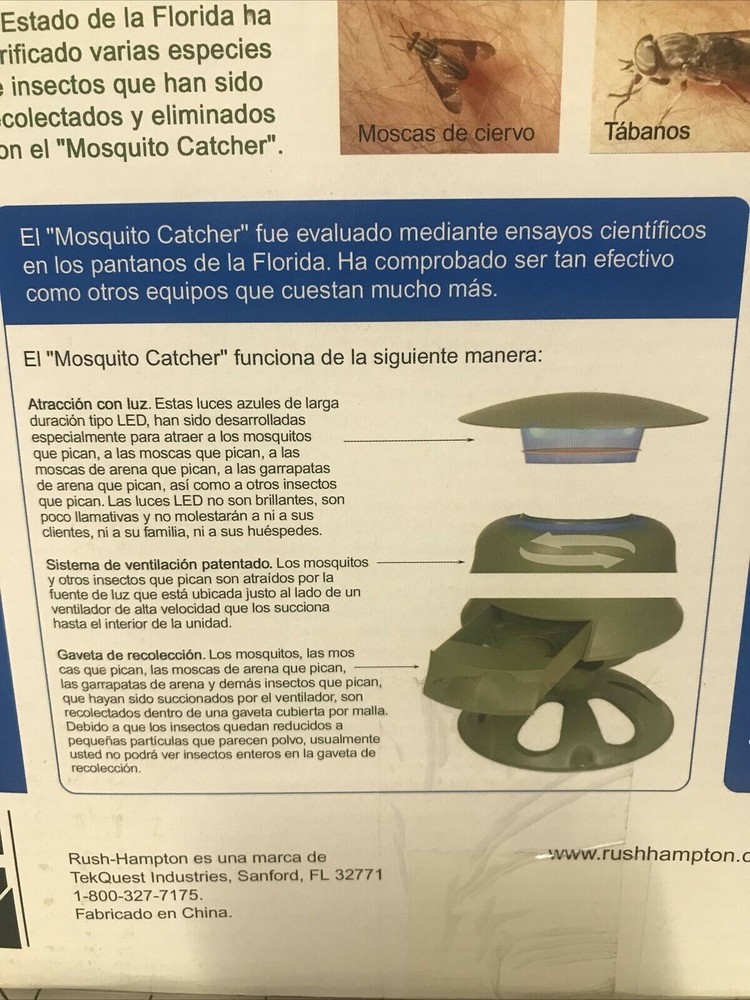 MOSQUITO CATCHER RUSH HAMPTON 61005 NEW OPEN BOX