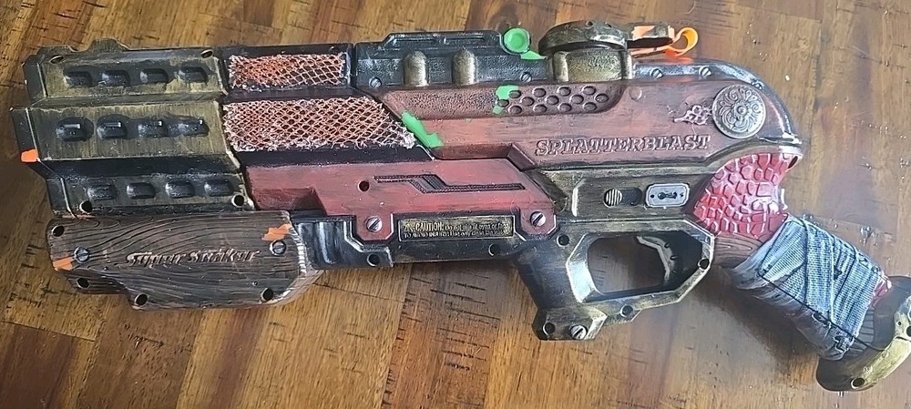 Nerf Super Soaker Zombie Strike Splatterblast Blaster CUSTOMIZED cos Play