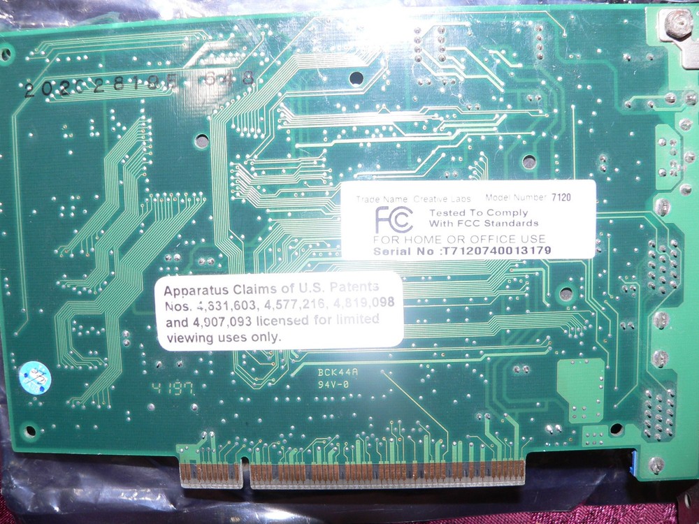 Creative Labs PCI Video Card DXR2 DVD Decoder Dual CT7120