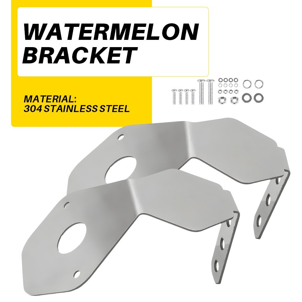 Watermelon Mirror Turn Signal Angled Bracket Stainless SET/2 - Light Not Include