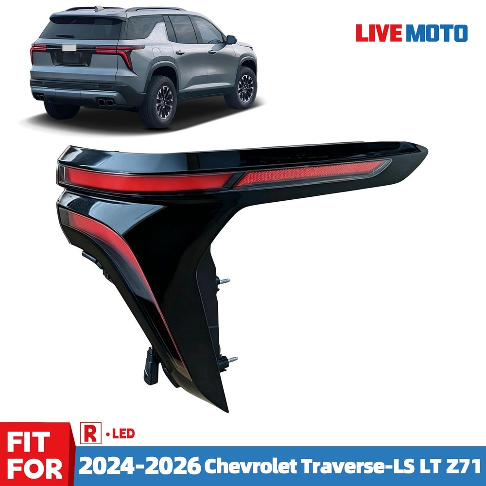 LED Tail Light For 2024 2025 2026 Chevy Traverse Brake Lamp Rear Right Passenger