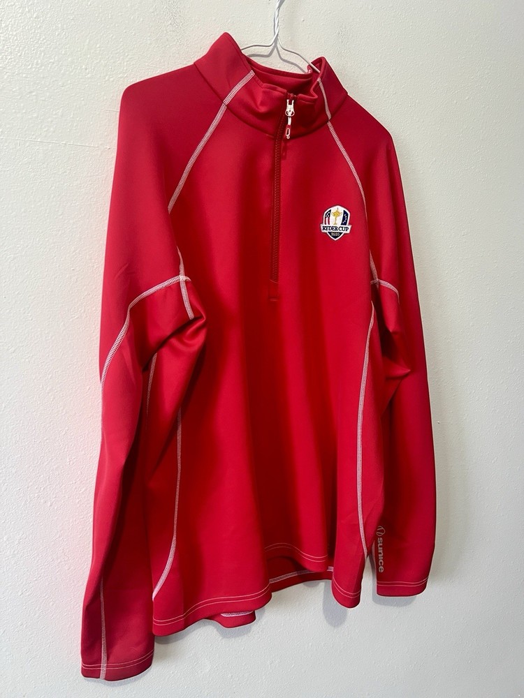 Sunice Ryder Cup 2020 Red Q-Zip Pullover - Large