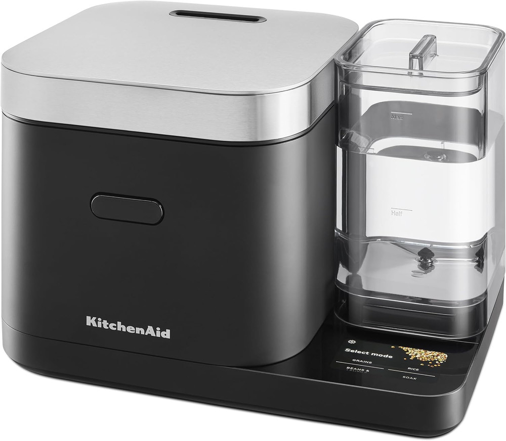 Grain and Rice Cooker 8 Cup with Automatically Sensing Integrated Scale + Water
