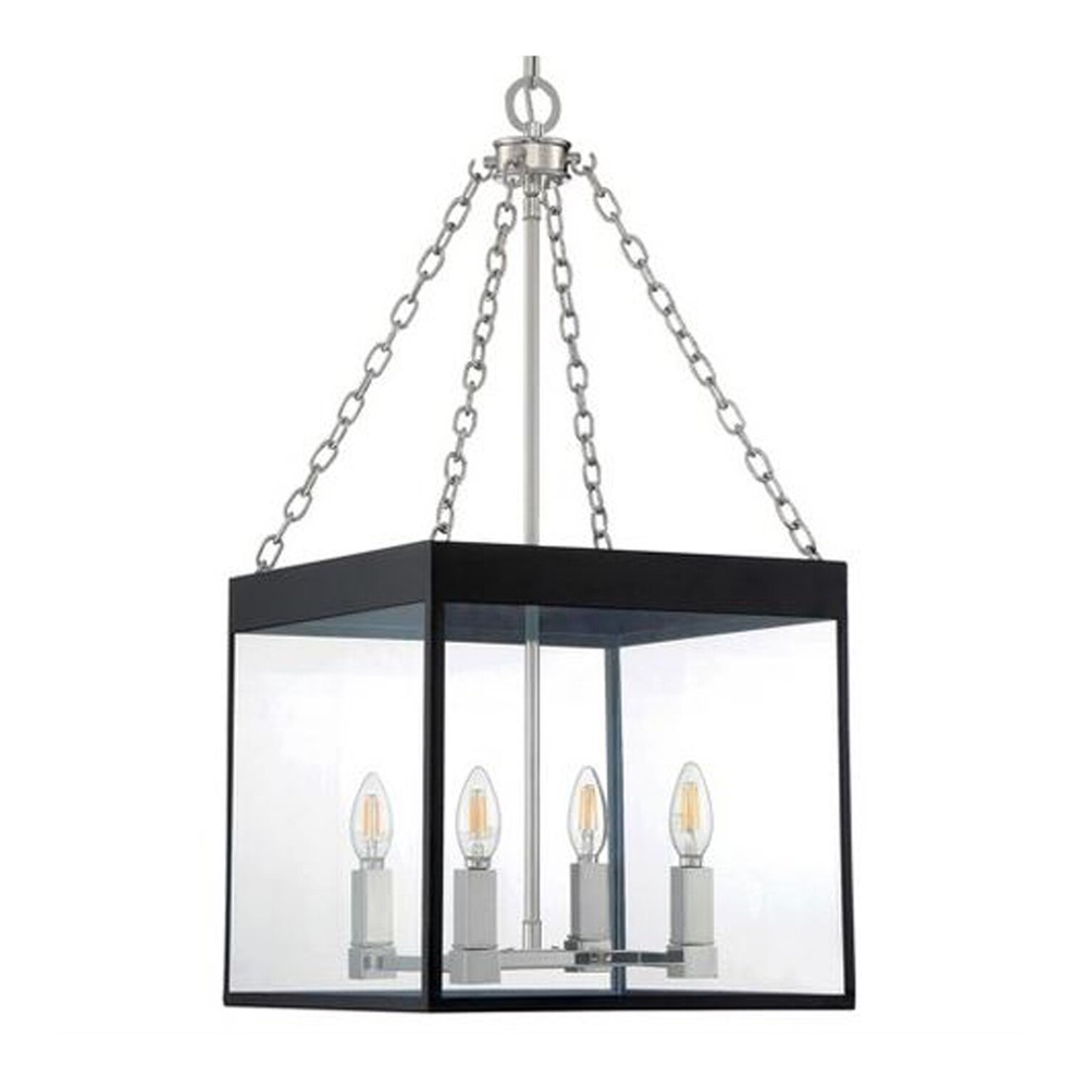 Park Harbor Pendant Light 15" Matte Black, 60" Adjustable PHPL6724