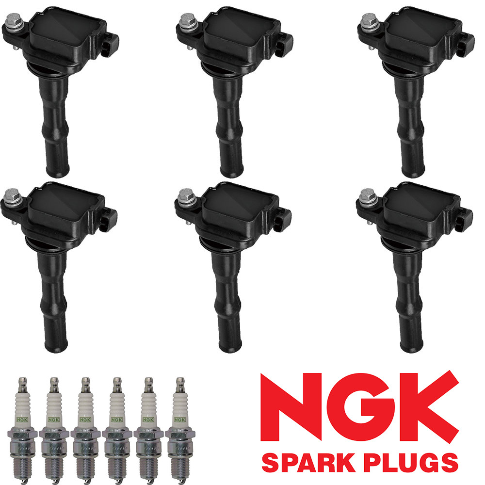 6 Ignition Coil & 6 NGK Platinum Spark Plug For 1994-95 Toyota Camry 3.0L V6