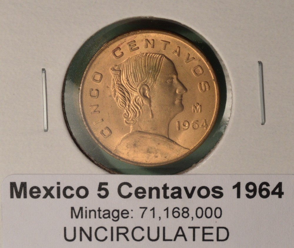 Mexico - 5 CENTAVOS 1964 - UNCIRCULATED