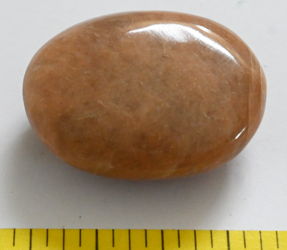 PEACH MOONSTONE polished companion stone - Medium