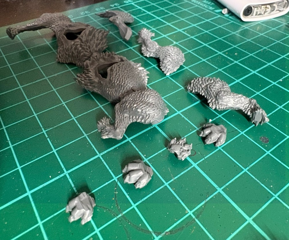 Space Wolves Thunderwolf Cavalry Wolf A | Torso Body Bits Warhammer 40K Kitbash