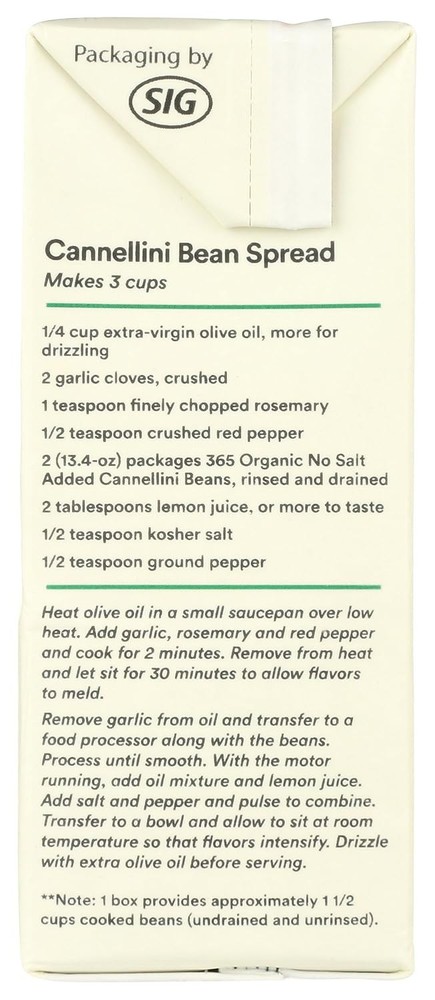 Organic White Bean Food Pack