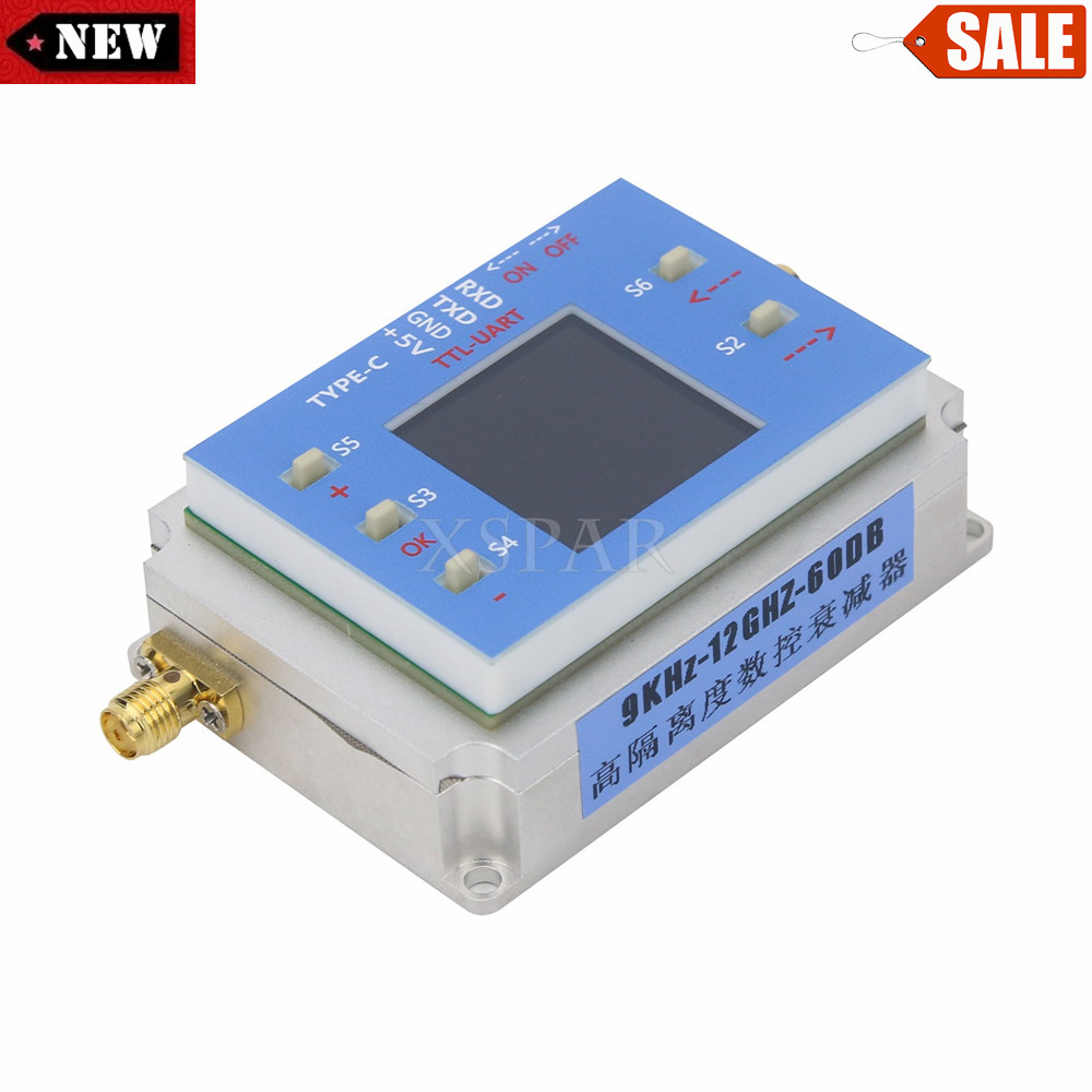 Digital Programmable Controlled Attenuator Module 60dB TFT Display SMA Female