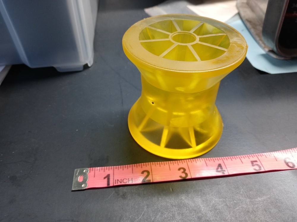 3" Inch Polyurethane Boat Trailer  Bow Stop Roller,  1/2" shaft