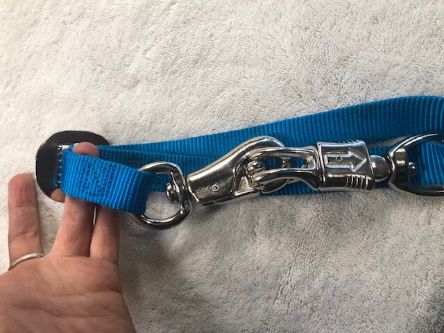 Weaver Nylon Cross Trailer Tie Blue 1"