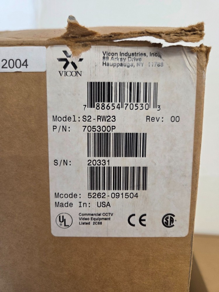 VICON Surveyor 2000 S2-RW23 Camera Dome *OPEN BOX
