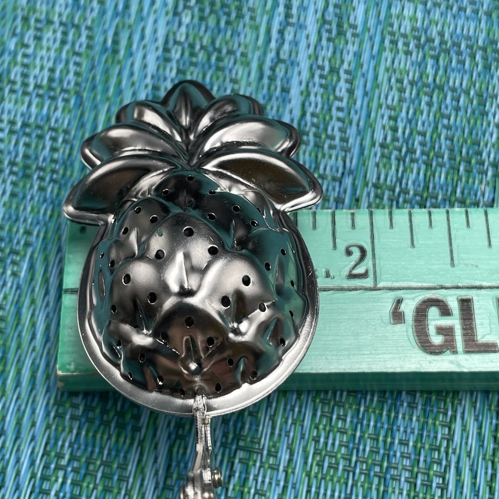 Pineapple Shape Tea Spoon Infuser Loose Leaf Seeper Spice Strainer Stirrer Metal