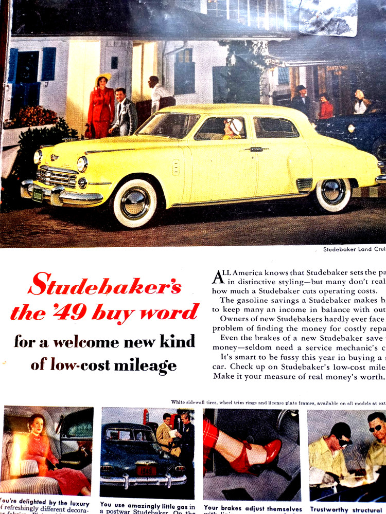 Vintage 3 STUDEBAKER Print Ads Suitable For Framing