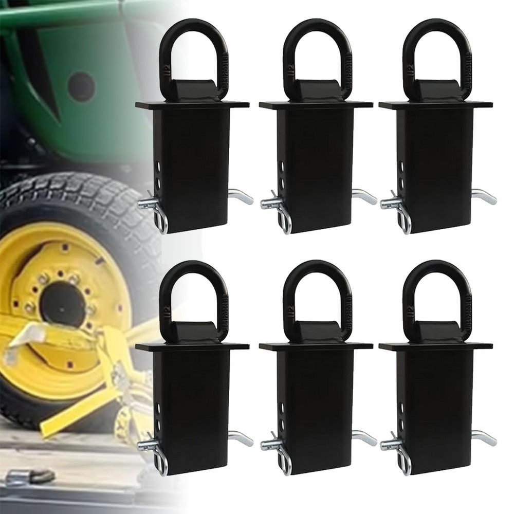 6Pcs 16200Lbs Heavy Duty Removable D Ring Stake Pocket Tie down for Utility Trai