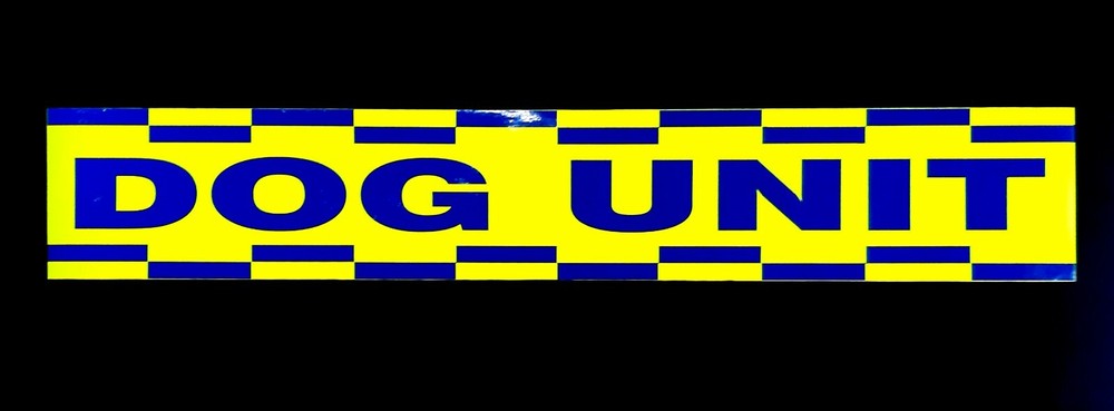 Dog Unit Fluorescent Self Adhesive Sticker with reflective Blue