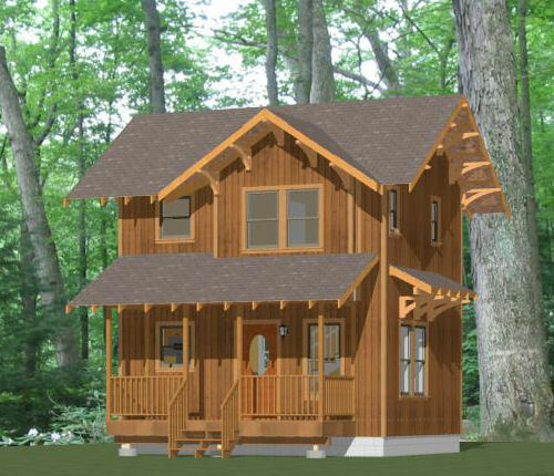 20x16 Tiny House -- PDF Floor Plan -- 547 sq ft -- Model 1