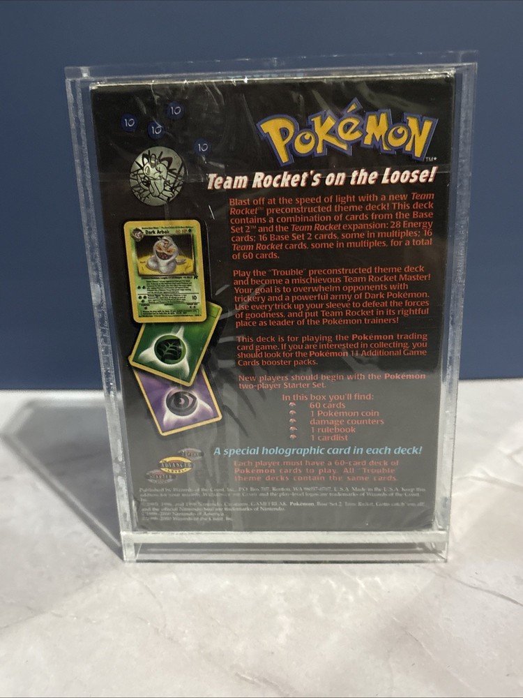 2000 Pokémon Team Rocket Trouble Theme Deck (Open Box)